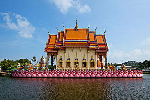 庙宇,苏梅岛,岛屿,泰国,亚洲