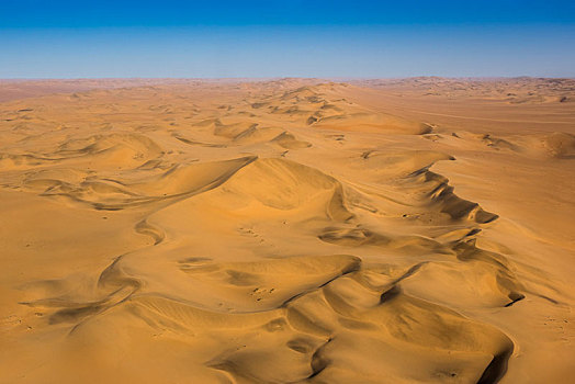 航拍,沙丘,链子,纳米布沙漠,埃龙戈区,纳米比亚,非洲