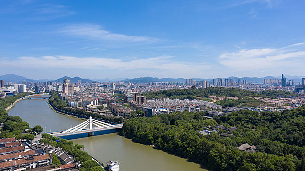 浙江诸暨市城市风光