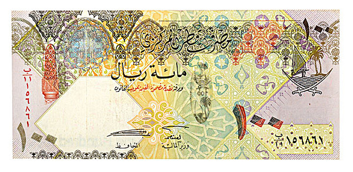 货币,背影,卡塔尔,亚洲