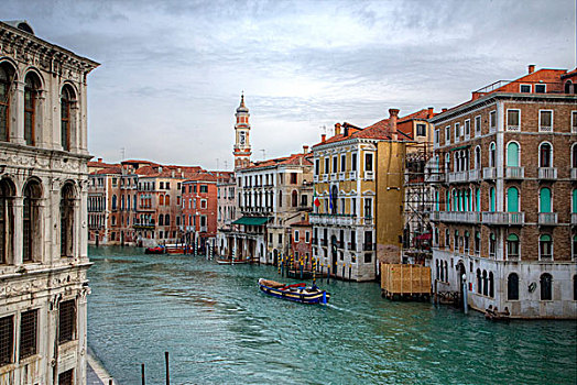 工作,船,大运河,威尼斯,意大利