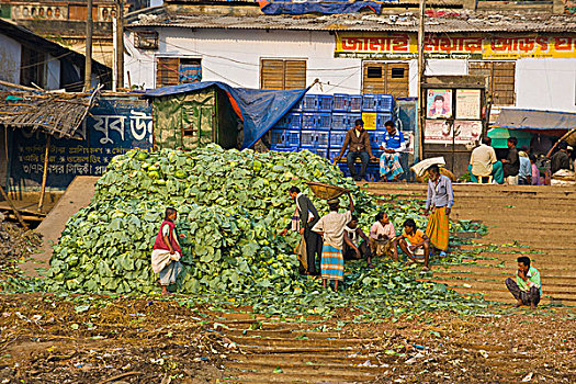 忙碌,达卡,孟加拉,亚洲
