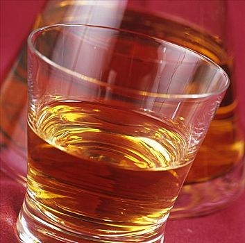 玻璃杯,一个,麦芽,威士忌酒