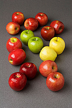 农业,苹果,品种,工作室,正面,左边,背影,右边,红色,罗马,富士苹果,粉色,女士,澳洲青苹果,金色,美味,节日