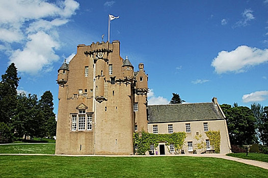 中世纪,苏格兰,城堡,鲜明,夏天