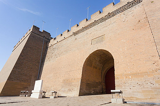 陕西榆林古城城墙城门