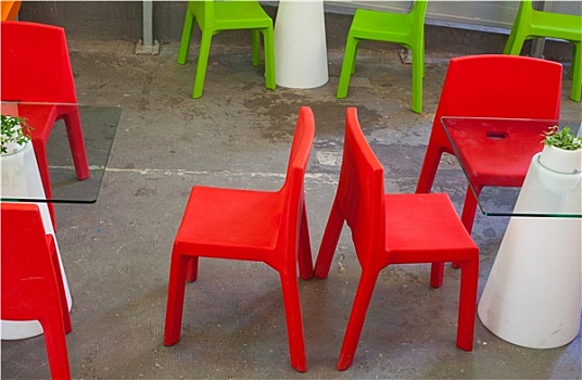 红色,椅子