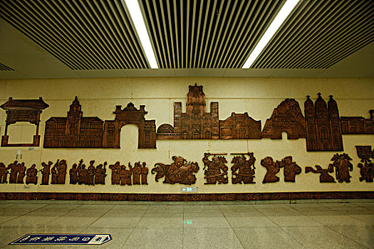 天津站,浮雕