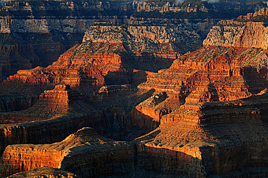 日落,大峡谷国家公园,亚利桑那,美国