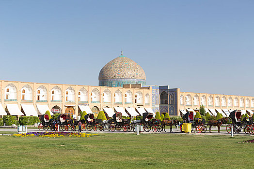 圆顶,清真寺,伊斯法罕,伊朗,亚洲