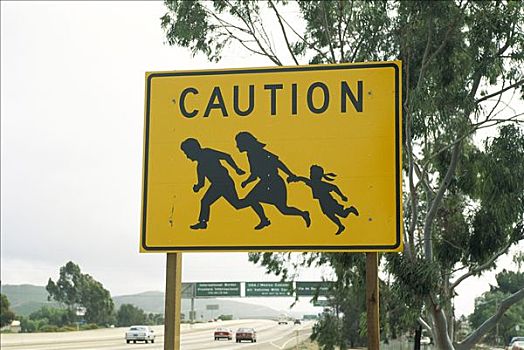 警告标识,美国,墨西哥