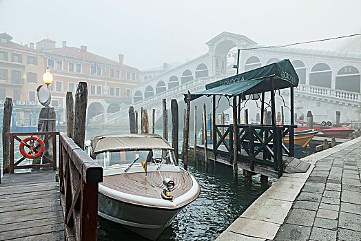 雾状,早晨,大运河,威尼斯