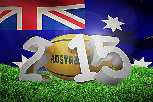 合成效果,图像,澳大利亚,橄榄球,信息,特写,澳大利亚国旗