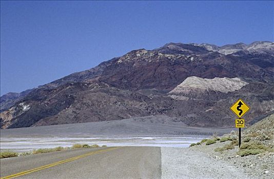 道路,死谷,加利福尼亚,美国
