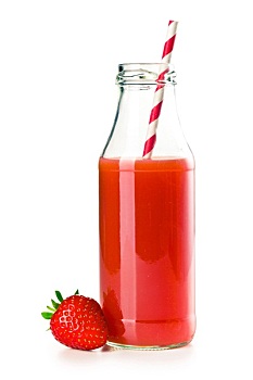 草莓汁,玻璃杯