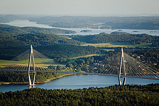 风景,桥,瑞典