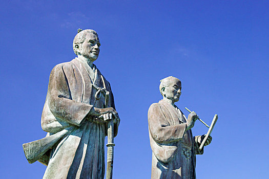 雕塑,纪念建筑,熊本,日本