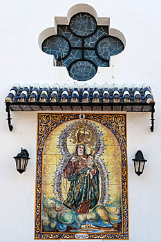 宗教画,户外,教堂,罗萨里奥,芬吉罗拉