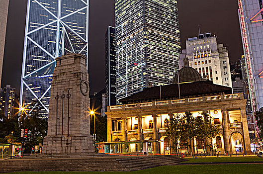 香港和平纪念碑及立法会大楼