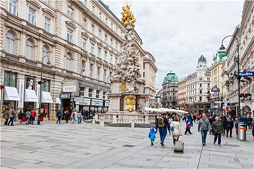 柱子,街道,维也纳