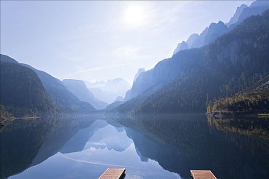 湖,萨尔茨卡莫古特,奥地利