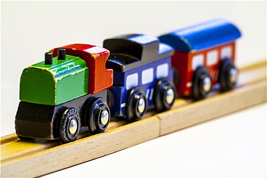 老,木制玩具,列车