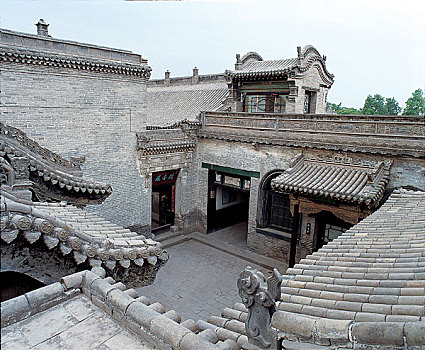 傳統,中國,民俗,房子,城鎮,山西