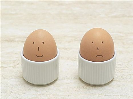 两个,蛋,脸
