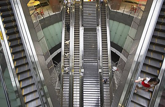 扶梯,地铁站,首尔,韩国