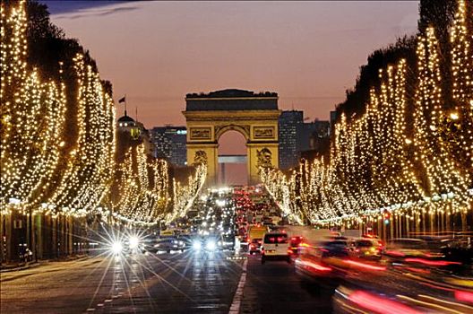 法国,巴黎,圣诞节