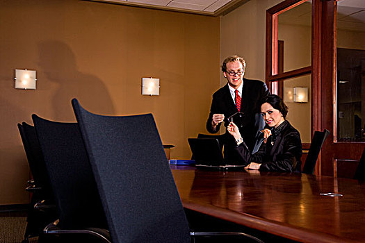 肖像,商务人士,职业女性,会议室