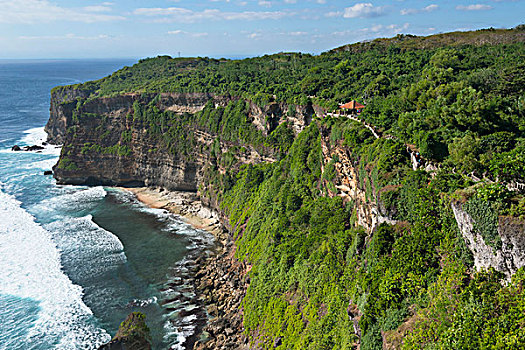 悬崖,海洋,巴厘岛,印度尼西亚,大幅,尺寸