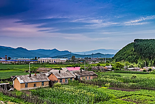 黑龙江省伊春市乡村田园景观