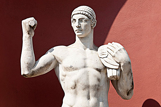 雕塑,运动员,入口,罗马,意大利,欧洲