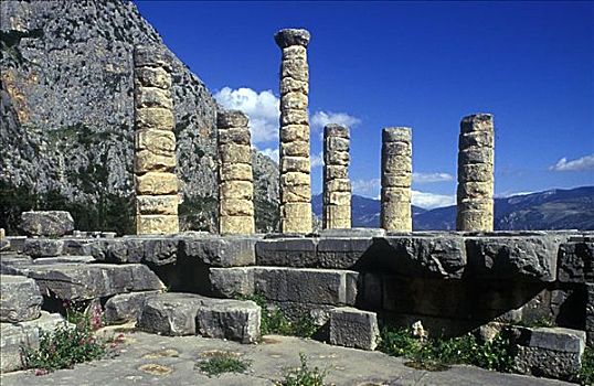 阿波罗神庙,特尔斐城,希腊