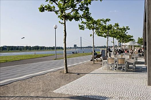 散步场所,莱茵河,河