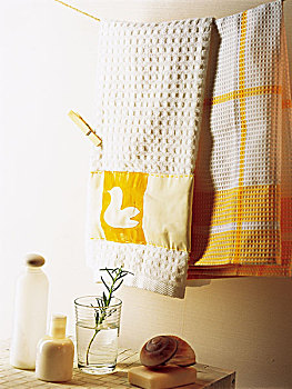 毛巾,悬挂,浴室