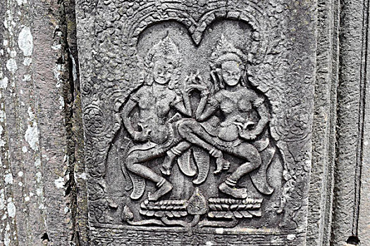 柬埔寨的古老石雕