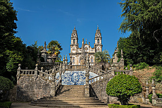 葡萄牙,神祠,圣母,治疗,户外,台阶,大幅,尺寸