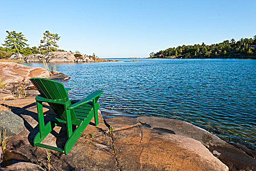 椅子,石头,山,住宿,安大略省,加拿大