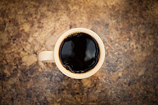 俯视,黑咖啡,咖啡,台案
