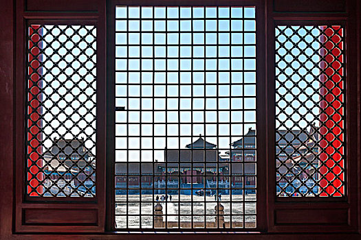 紫禁城的方格窗