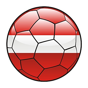 拉脱维亚,旗帜,足球