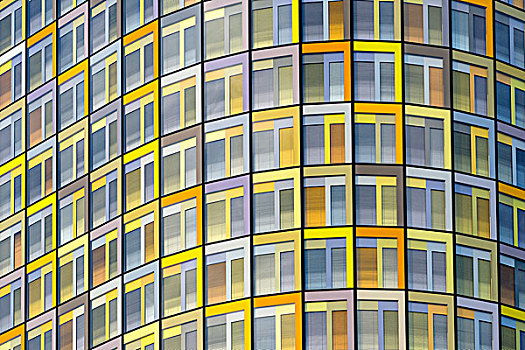 黄色,窗户,总部,慕尼黑,巴伐利亚,德国,欧洲