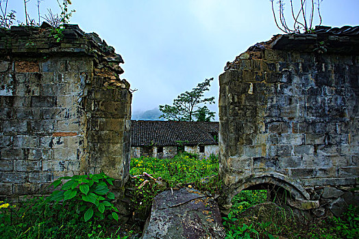 废墟,倒塌,房子