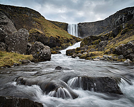 瀑布,斯奈山半岛,冰岛