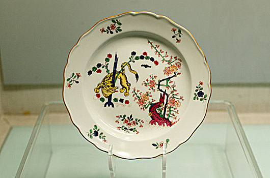 古董,陶瓷,彩绘,盘子,德国