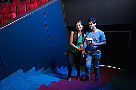 伴侣,台阶,电影院,大厅
