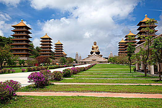 台湾,高雄,佛光山,佛陀纪念馆,佛陀纪念馆全景