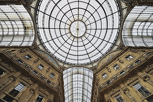 玻璃天花板,圆顶,米兰,伦巴第,意大利